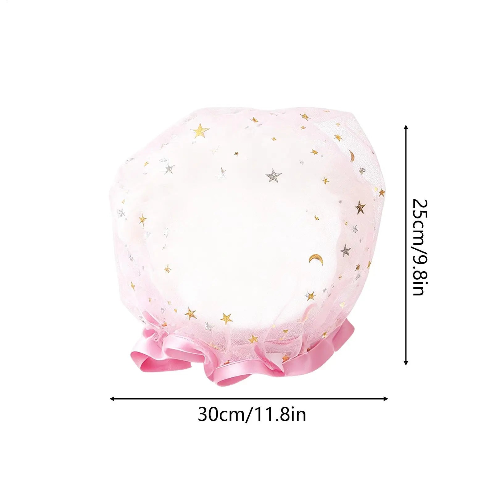 Waterproof Double-Layer Shower Caps Starry Sky Design Fashion Reusable Bathing Hat Kitchen Oil-proof Sanitary Hat Zpaxo