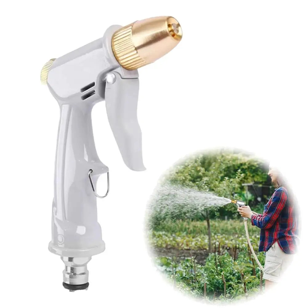 High Pressure Water Spray Gun – Brass Nozzle Garden Hose Sprayer Garden Hose Spray Gun Zpaxo 1PC