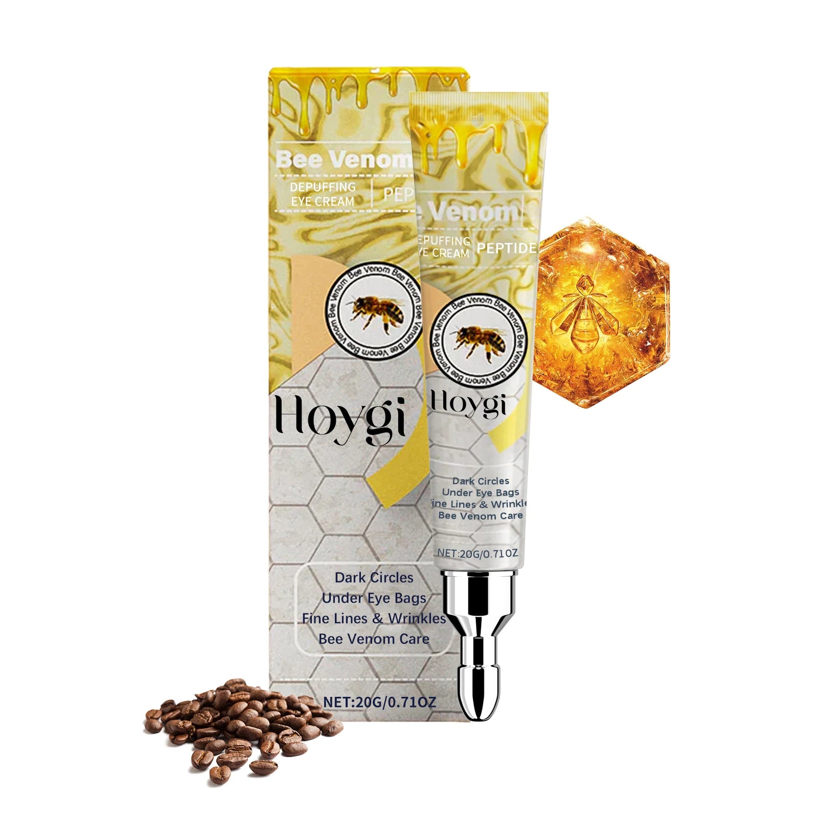 Bee Venom Eye Cream – Depuff, Firm & Fade Dark Circles Eye Cream Zpaxo 20g Boxed