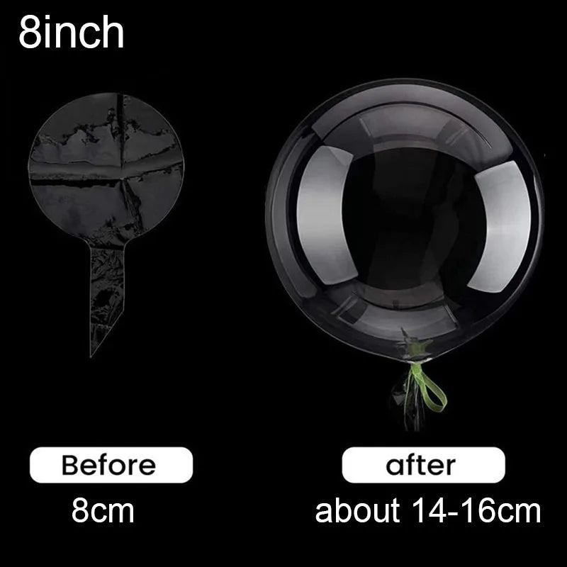 8 10 12 16 18 20 24 Inch Transparent Bobo Balloon Clear Bubble Zpaxo 10pcs 8inch Other