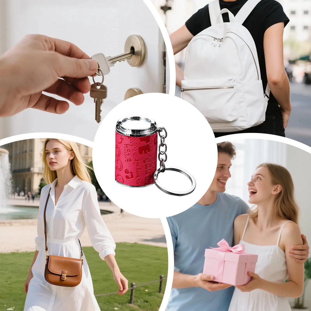 Mini Coin Holder Keychain 2-in-1 Portable Loose Change Storage
