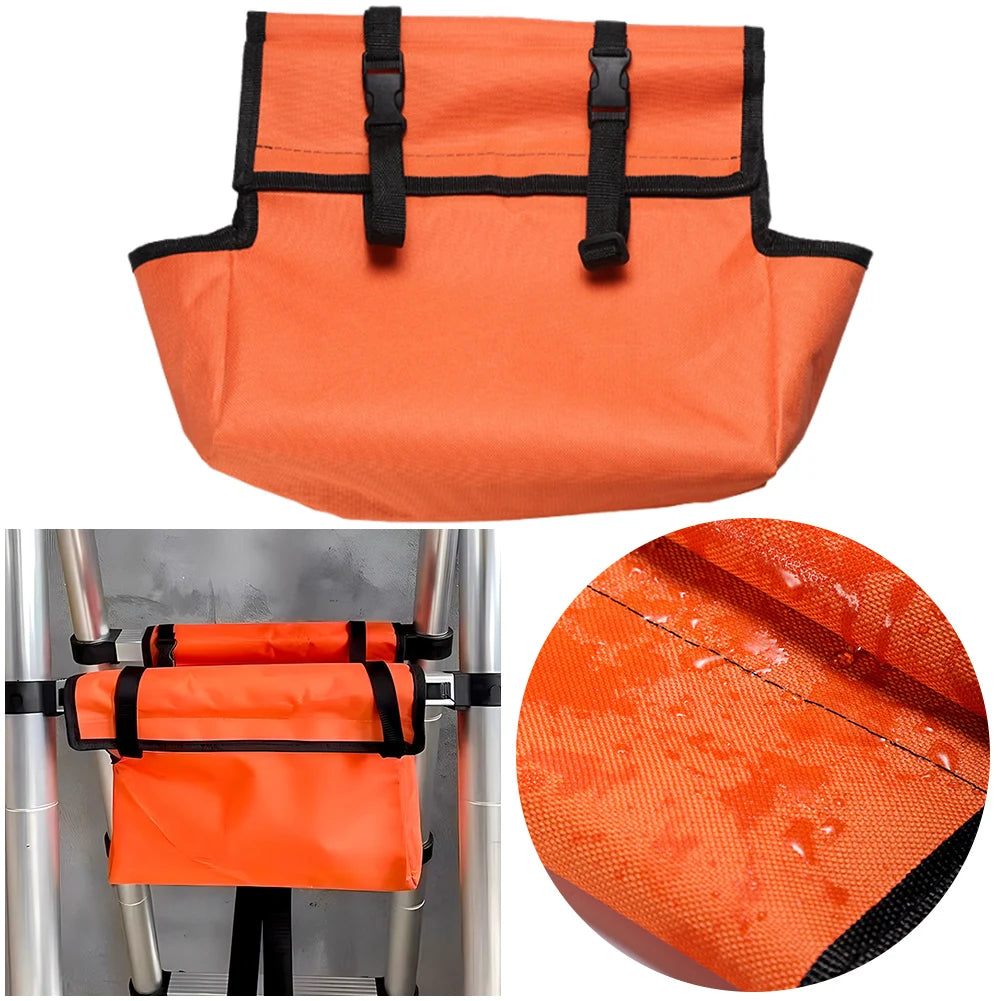 Oxford Cloth Folding Ladder Tool Bag Waterproof Storage Hanging