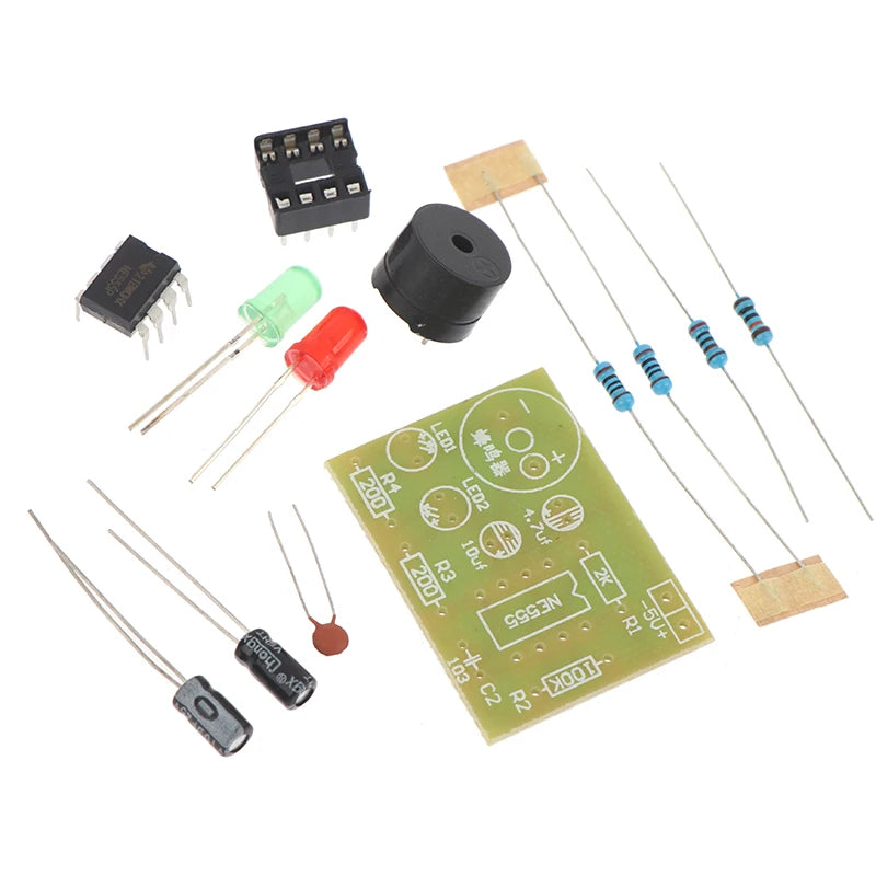 NE555 DIY LED Flasher Signal Generator Circuit PCB Electronics Zpaxo