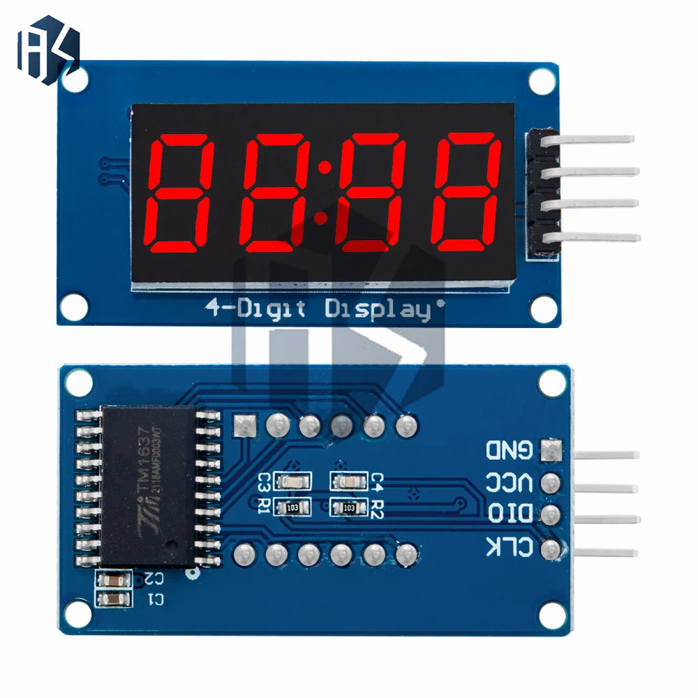 tm1637 4 Bits Digital LED Display Module Arduino 7 Segment Clock RED Zpaxo