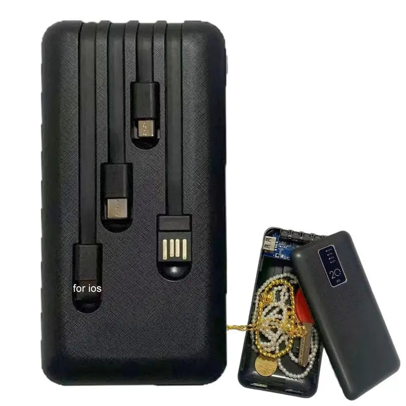 Diversion Safe Hiding Secret Container Hiding Containers For Necklaces Rings Power Bank Shape Disguised Compartment Zpaxo United States
