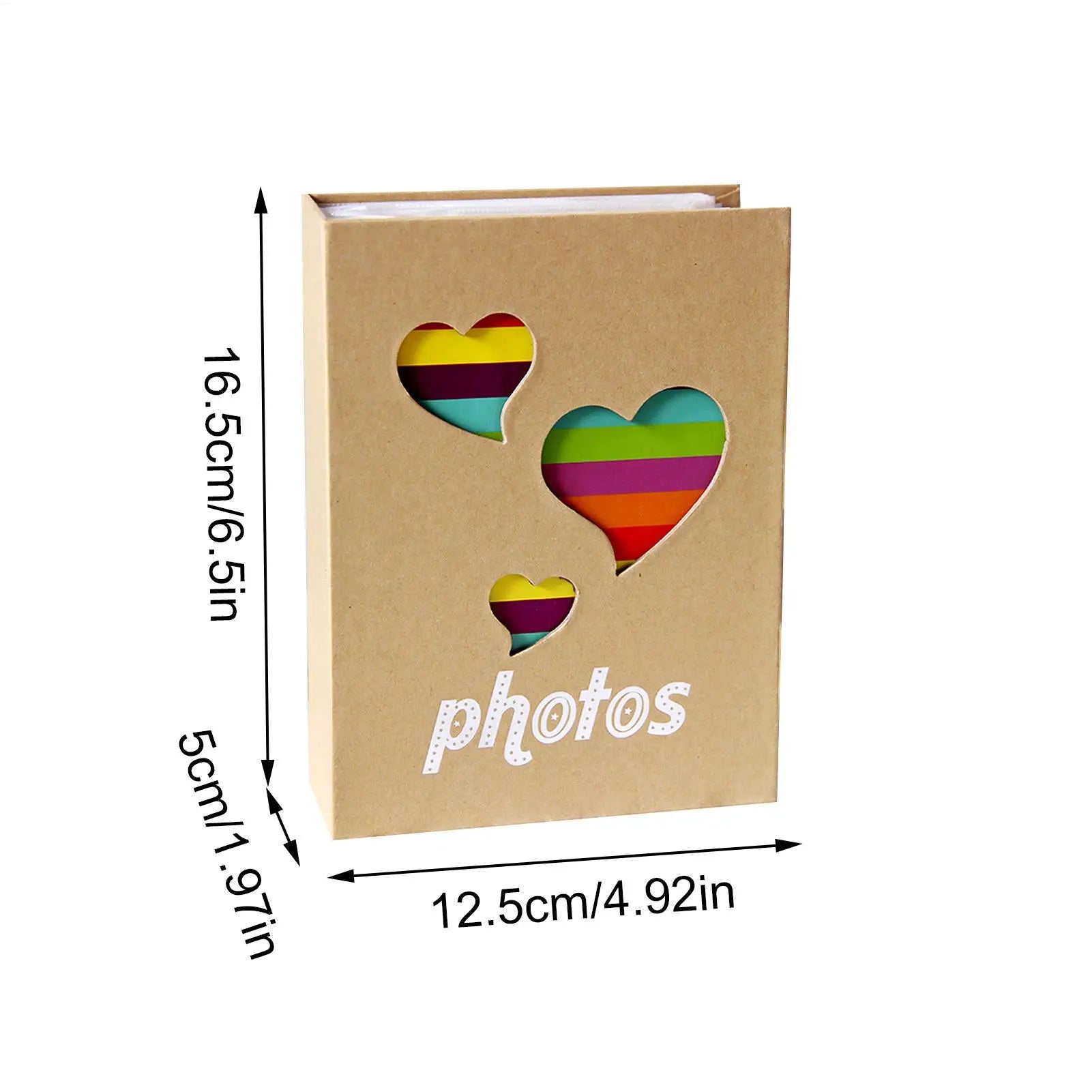 Baby Photo Album First Year Scrapbook Kids Memory Book Heart Pattern