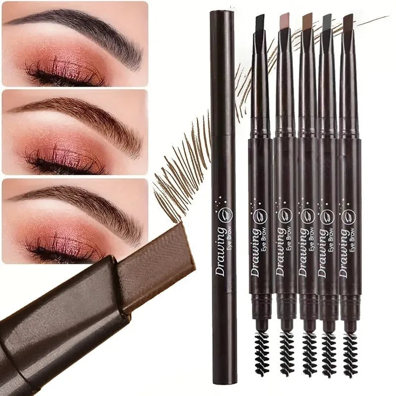 Double-headed Eyebrow Pencil Extremely Fine Waterproof Enhancers Long