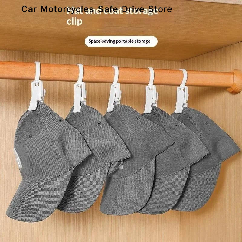 CM5 Plastic Hanging Clips 360 Degree Swivel Hooks Non Slip Grip
