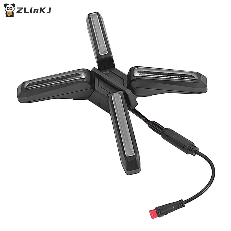 ▶1PCS Headlight For Segway Ninebot ZT3/ZT3 Pro Electric Scooter X-shaped 4W Super Bright Front Light Spare Parts Zpaxo