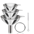 Stainless Steel Kitchen Funnels Food Grade Metal Filling Bottles Zpaxo 2