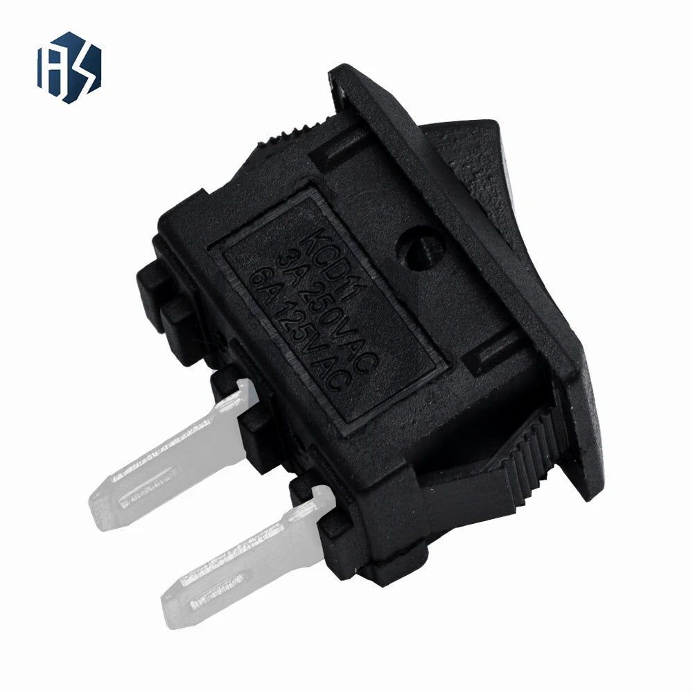 KCD11 10 SPST 2PIN Boat Rocker Switch OFF 3A 250V Car Dash Truck RV Zpaxo