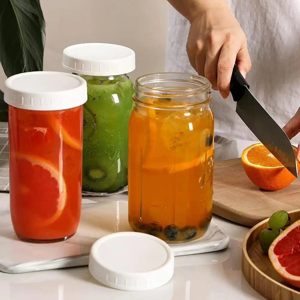 86mm Wide Mouth Mason Jar Lids – Reusable, Leak-Proof Seal Mason Jar Lids Zpaxo