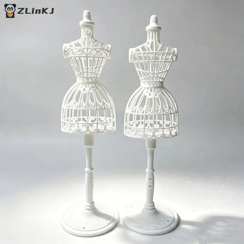 ▶1Pcs Plastic Dolls Clothes Model Brackets Clothes Hangers For Models Zpaxo