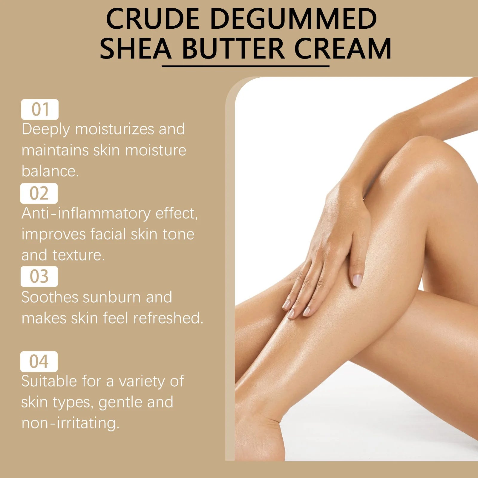 Pure Shea Butter Cream – Deep Moisturizing Face & Body Lotion Shea Butter Cream Zpaxo