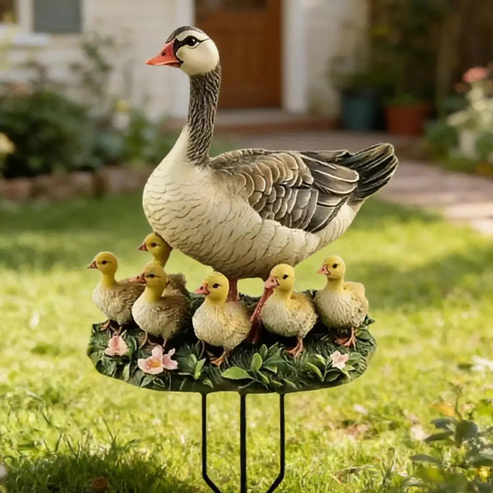 2D Acrylic Duck Garden Stake – Waterproof Bird Ornament Garden Stake Ornament Zpaxo