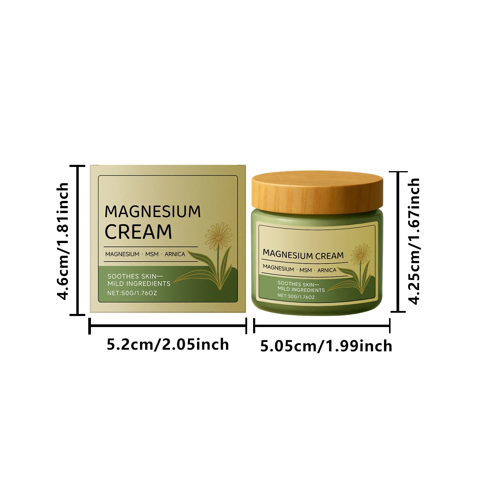 Hoygi Magnesium Cream – Muscle & Nerve Relief Body Massage Magnesium Body Cream Zpaxo