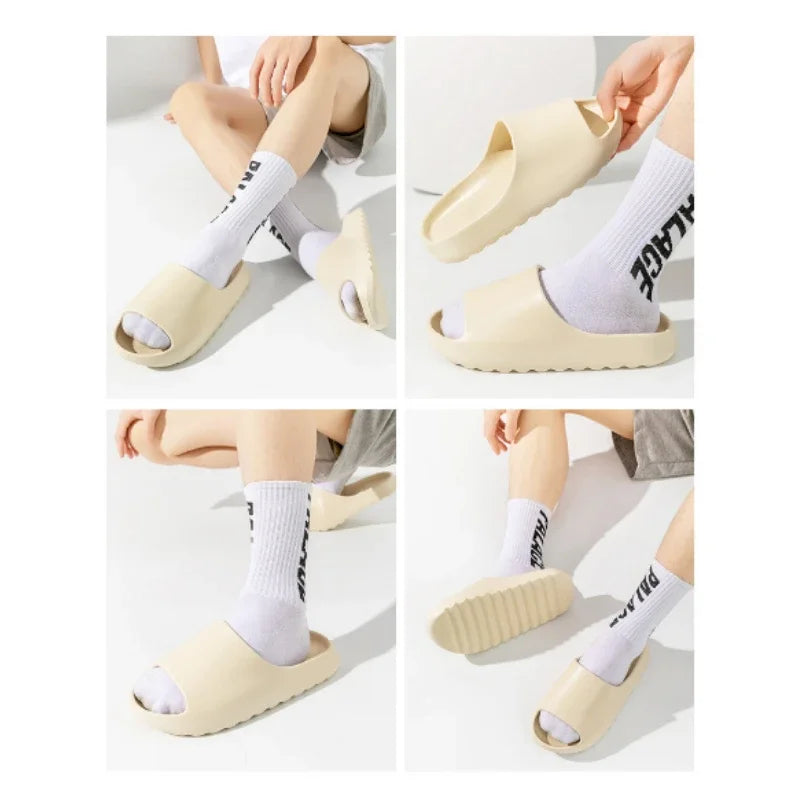 Summer Fashion Soft Bottom Beach Men Slippers Women's Sandals EVA