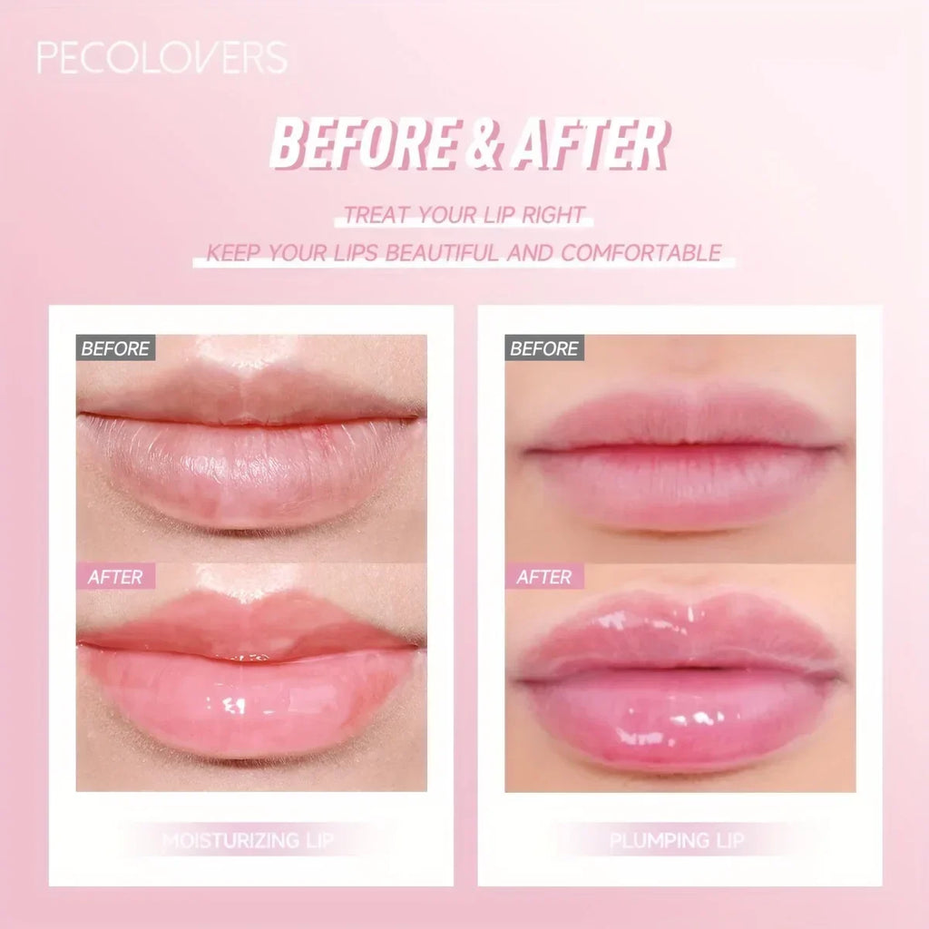 BIG Fruit Lip Oil Lip Enhancer Plumper Big Brush Moisturising Clear Lip Gloss Sexy Lip Makeup Care Cosmetics for Women Girl Lady Zpaxo