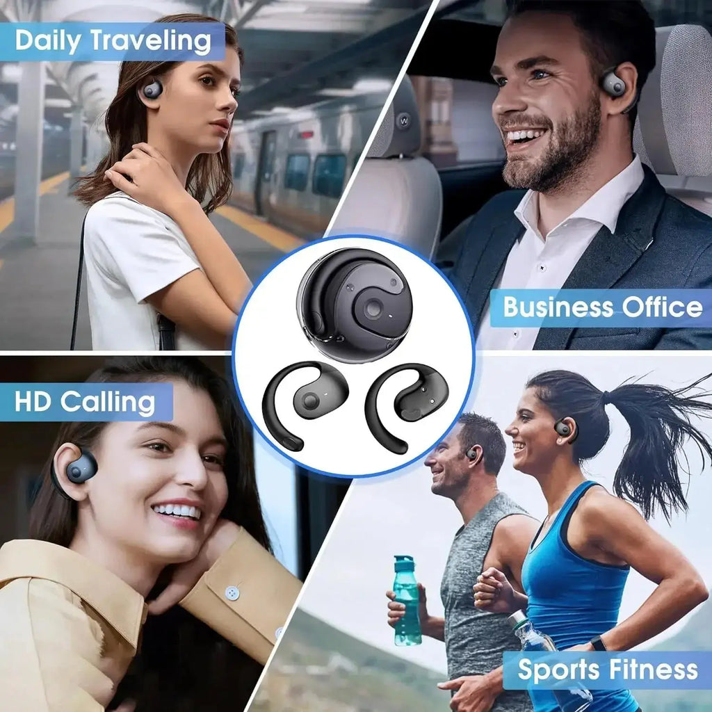 TWS Wireless Headphones Bluetooth Headset With Mic HiFi Stereo Sound Earphones Smart Touch Sports Waterproof Earbuds For Phone Zpaxo
