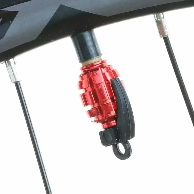 Grenade Aluminum Tire Valve Stem Caps 4-Pack – Car, Bike & Truck