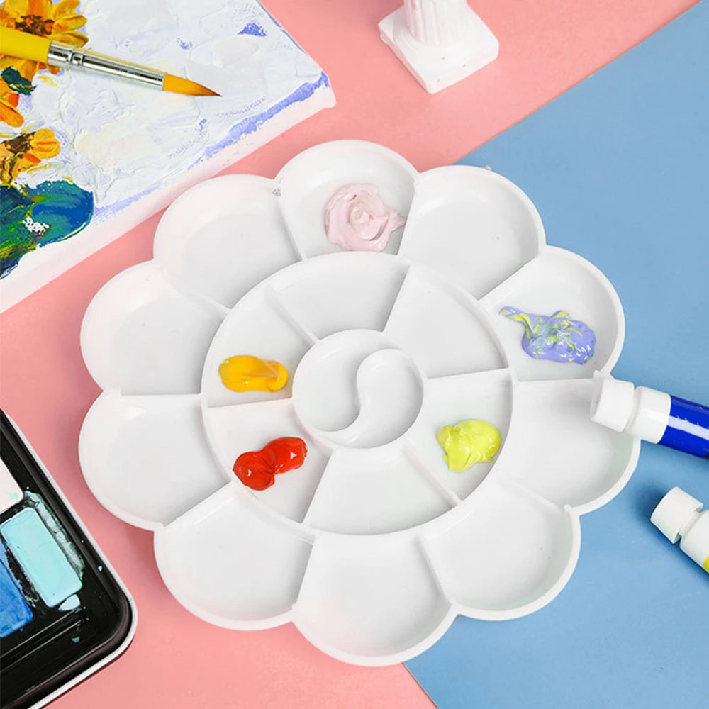 Flower Painting Palette – Reusable Plastic Art Mixing Tray