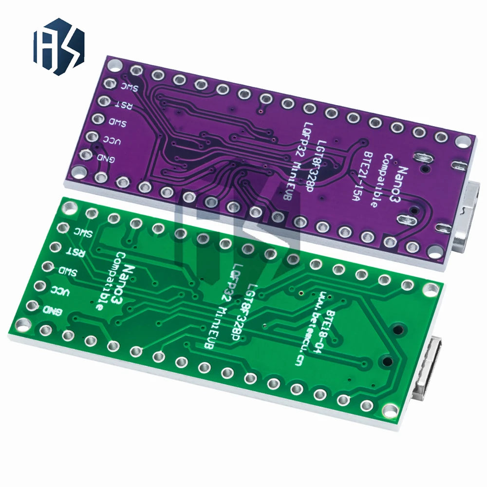 LGT8F328P-LQFP32 MiniEVB Development Board with Type-C and Micro USB - Compatible with ATMEGA328 Nano V3.0, CH9340C, HT42B534-1 Zpaxo