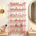 Claw Clip Holder Organizer Space-saving Vertical Macrame Bow Shelf