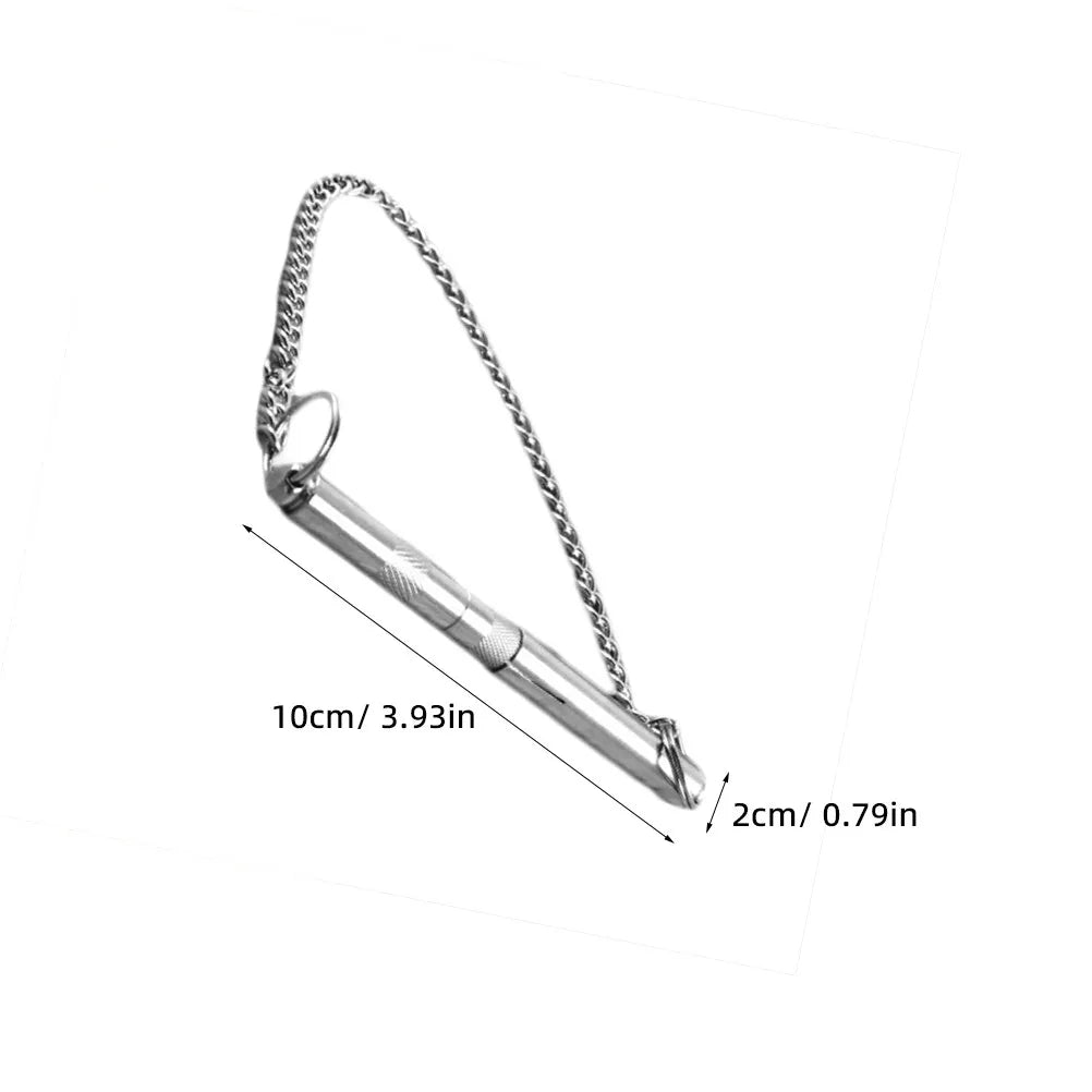 Stainless Steel Dog Whistle Adjustable Pitch Recall Training Stop