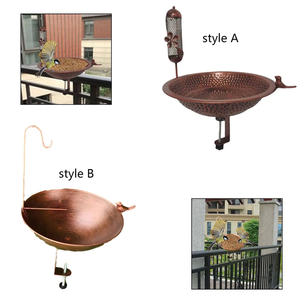 Vogelbad Feeder Spa BirdFeeder Rasenhof handicrafts for outdoor balcony rail Zpaxo