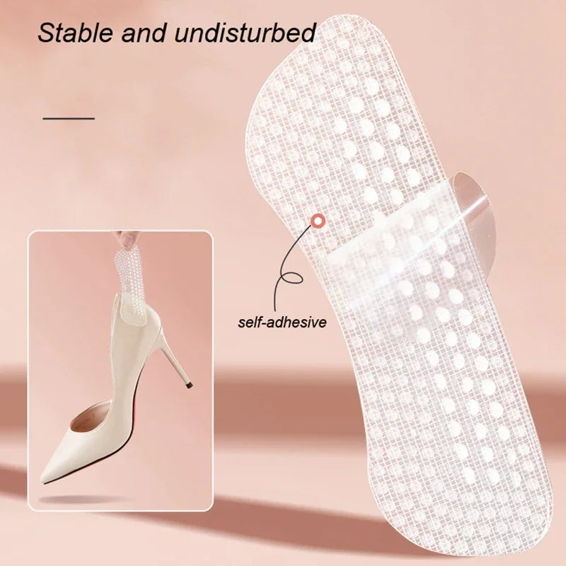 1 Pair Silicone Heel Shoe Stickers Non-slip Soft Protective Case
