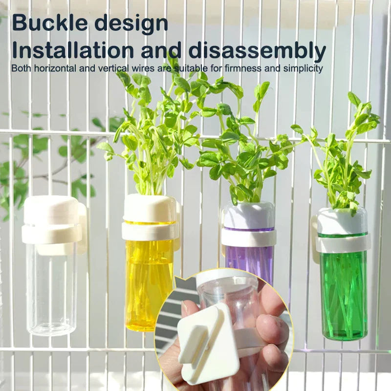 Supplies Bird Parrot Feeder Cage Vegetable Holder Preservation Jar Zpaxo