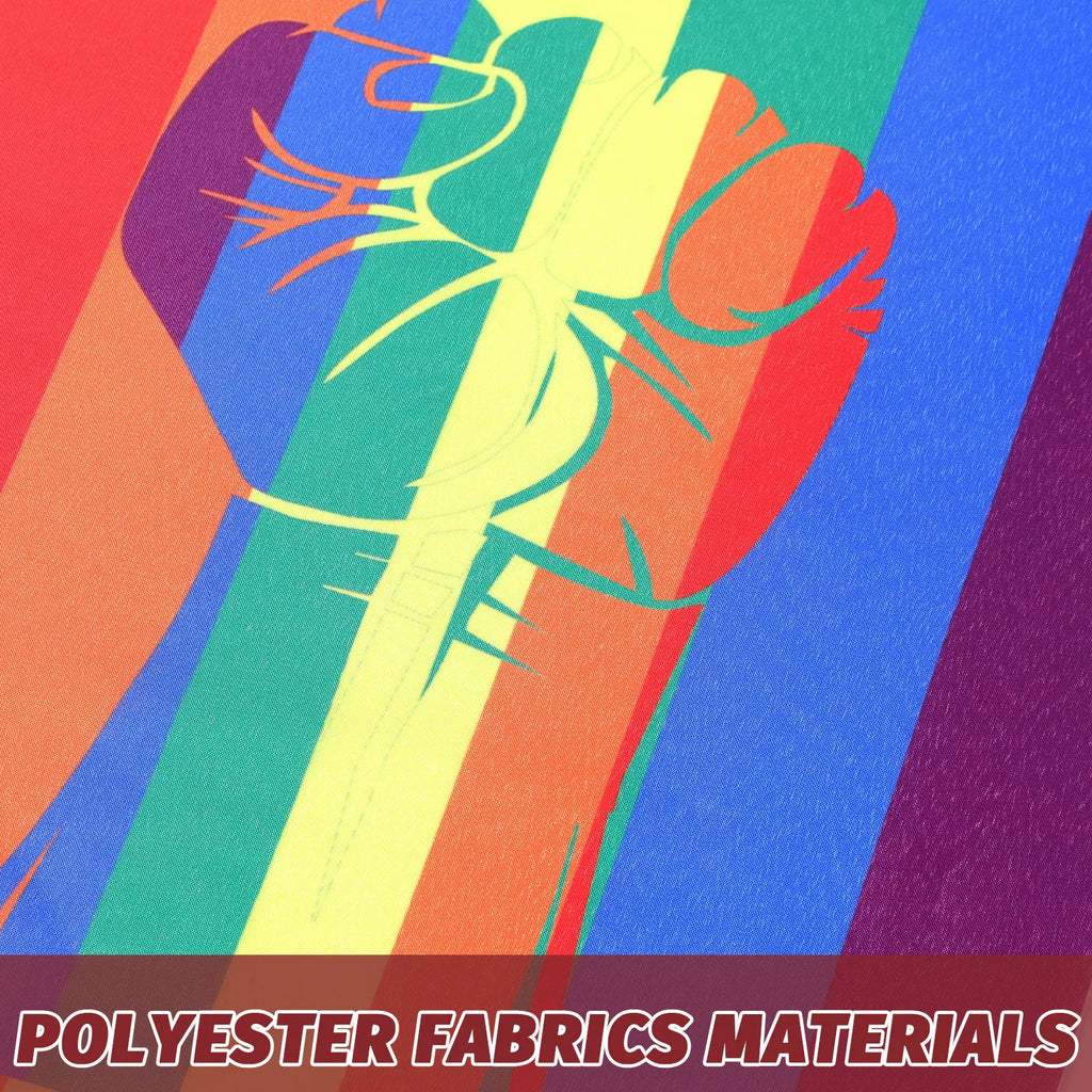 Pride Porch Banner Rainbow Pattern Polyester Door Hanging Day Party