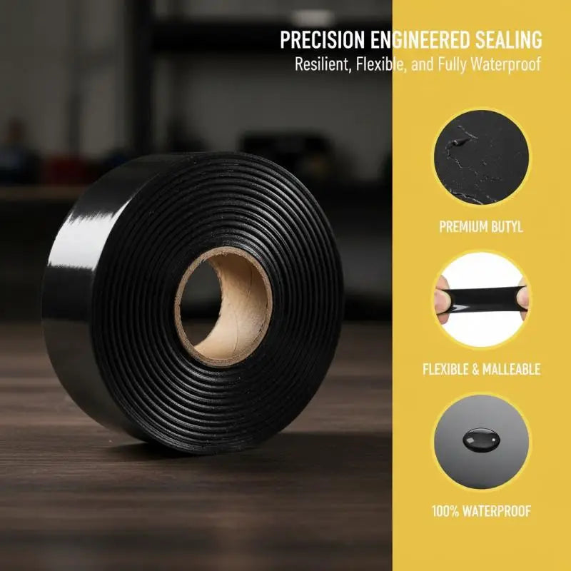 Waterproof Butyl Rubber Sealing Strip – Lamps, Doors & Windows