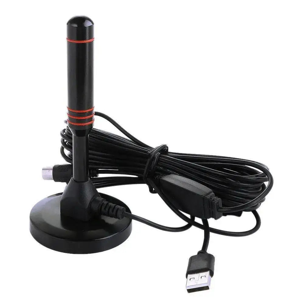 HD Digital TV Antenna Indoor Amplified Antenna Magnetic Base 200 Miles Ultra TV With Amplifier VHF/UHF Quick Outdoor Aerial Set Zpaxo