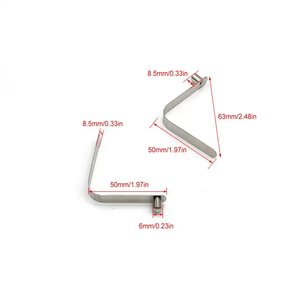 5-Pack V-Shape Spring Clips – Kayak Paddle & Tent Pole Clamps Outdoor Spring Clips Zpaxo 6mm