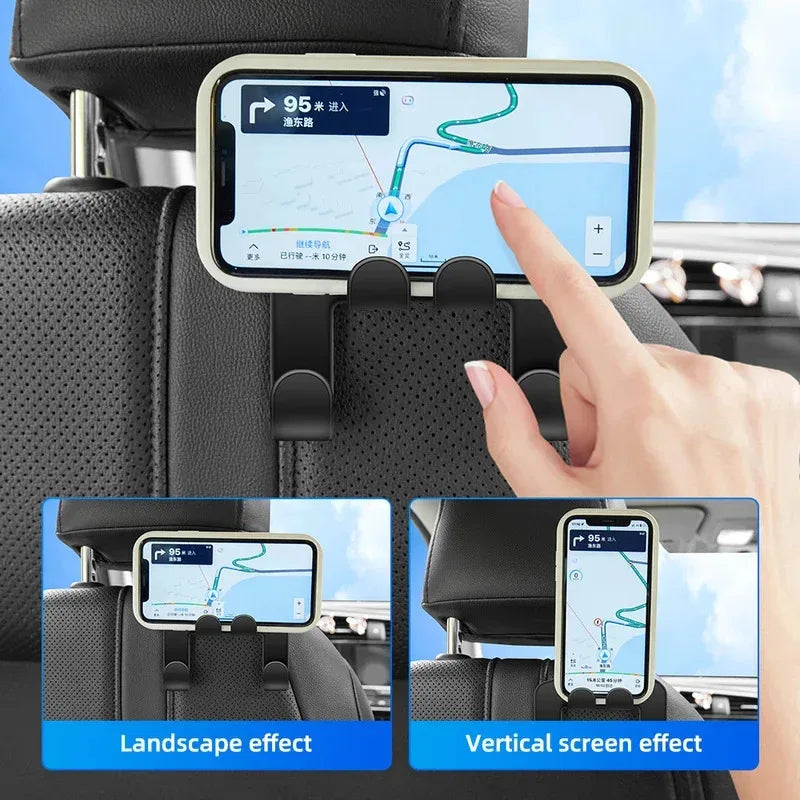 Car Seat Headrest Hook Hanger – Universal Bag & Purse Organizer