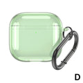 Transparent Protecitve Case Apple Airpods 4 Clear Soft TPU 4th Zpaxo Green