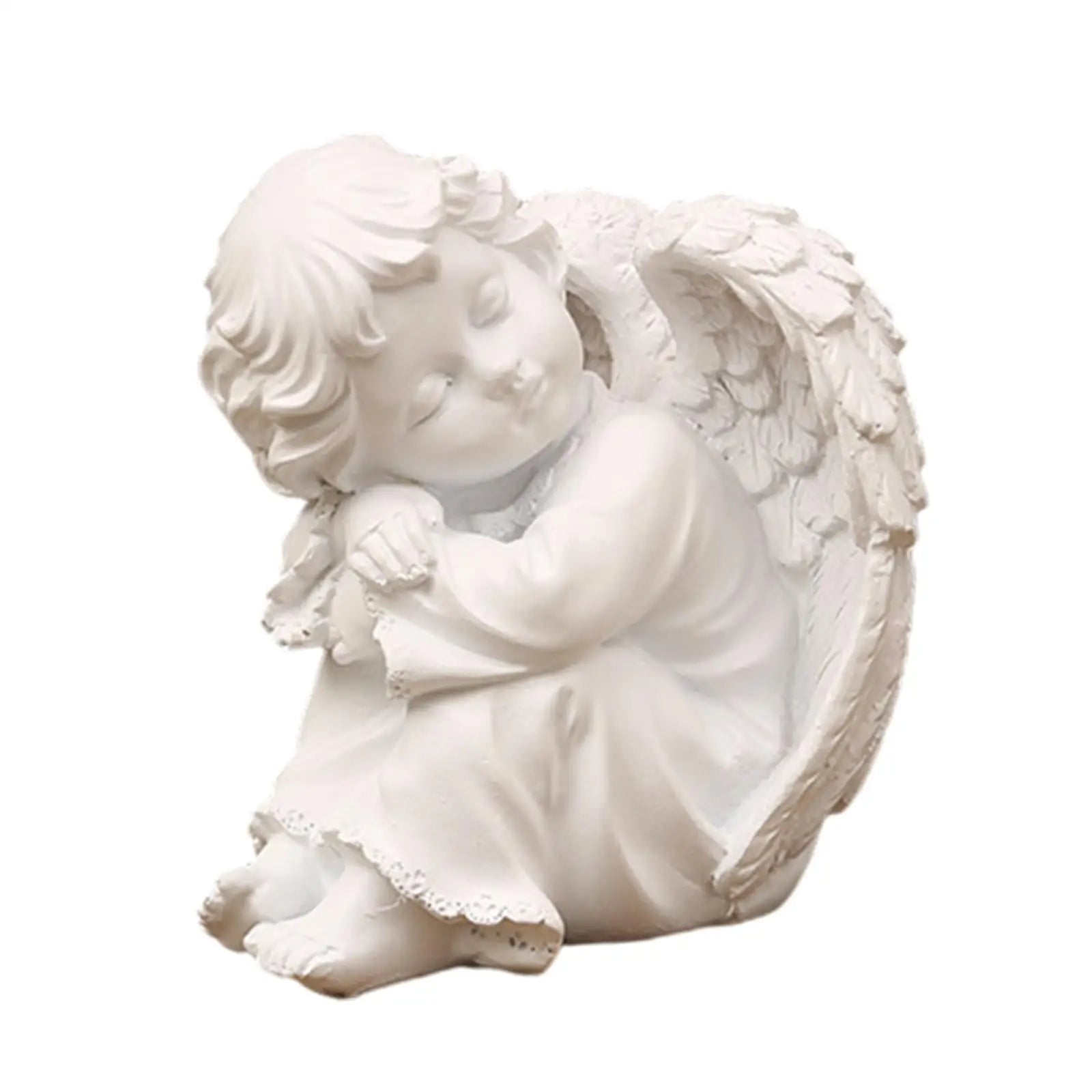 Praying Angel Resin Figurine – Home, Garden & Memorial Statue Angel Resin Figurine Zpaxo Style B