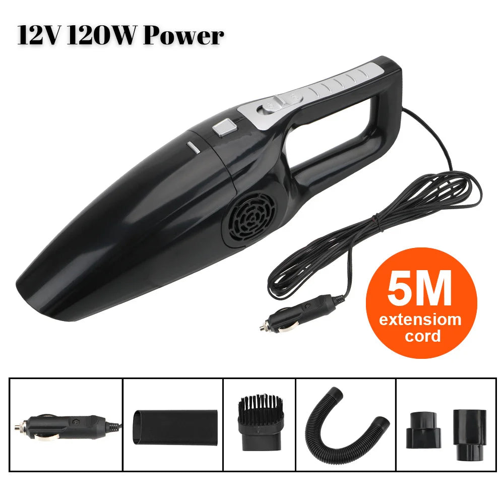 12V 120W Car Vacuum Cleaner Portable Wet And Dry dual-use Vacuum Cleaner Powerful Handheld Mini Vaccum Cleaners High Suction Zpaxo