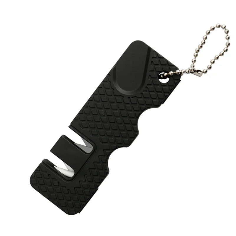 Pocket Knife Sharpener – Ceramic, Diamond & Carbide Tool Knife Sharpener Zpaxo S 2PCS Black