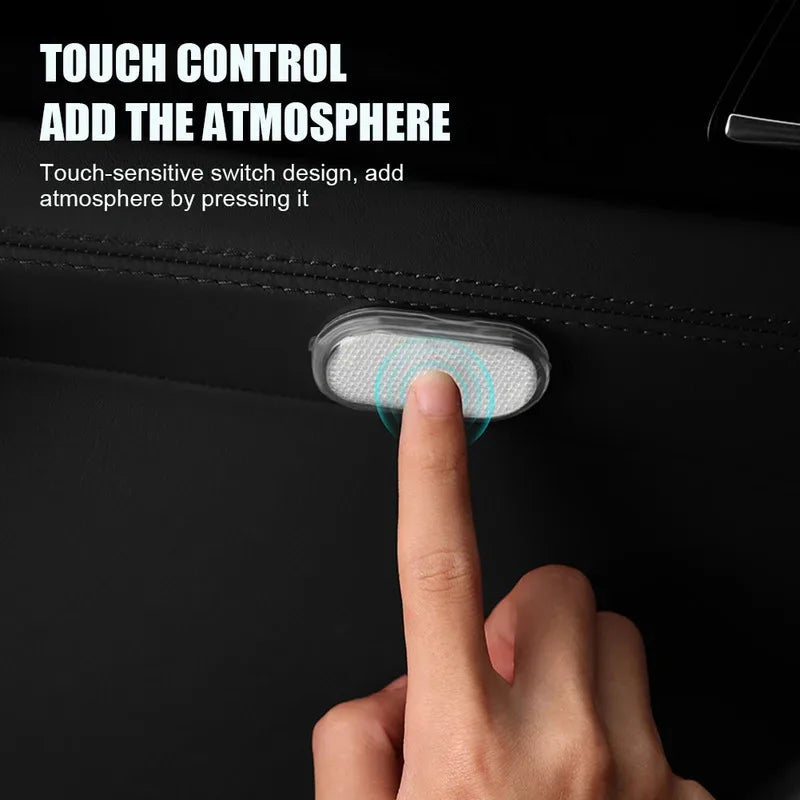 LED Touch Car Ceiling Light – USB Rechargeable Interior Lamp