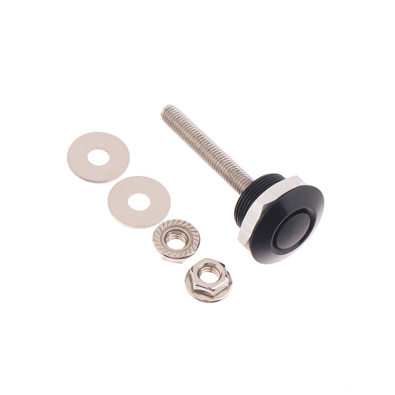 Universal Push Button Billet Quick Release Fasteners Racing Car Front Zpaxo Black