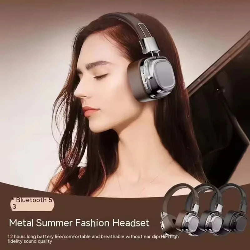 2025 New 5.3 Foldable Wireless Bluetooth Headsets Headset Gamer Choice Retro Over Ear Headphones DJ Stereo Sounds Bluetooth Zpaxo