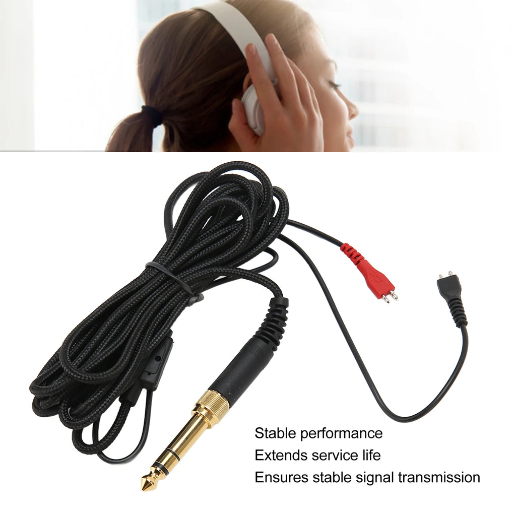 9.8ft Replacement Headphone Cable Woven Wire Compatible for Sennheiser HD25 560 540 480 430 HD Headphones Zpaxo