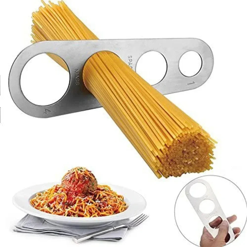 New Stainless Steel Spaghetti Pasta Noodle Measuring Tool 4 Servings For Quick Correctly Gauge Pasta Kitchen Cooking Gadgets YI Zpaxo