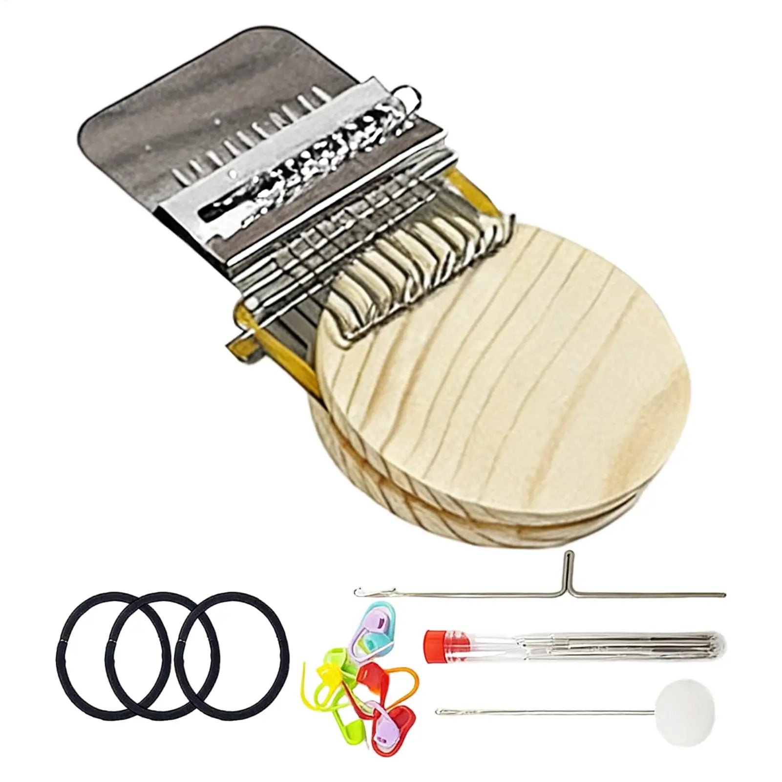 Knit Patch Loom Kit Small Loom Hand Tapestry Wood Loom Weaving Frame Darning Machine For Mending Clothes Jeans Socks Zpaxo