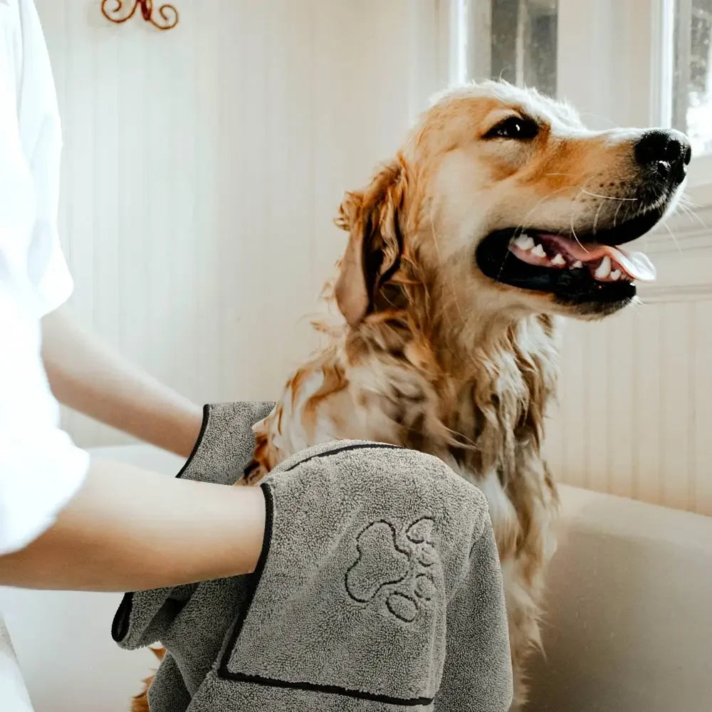 Super Absorbent Big Puppy Pet Dog Towel Bathrobe Bath Towels Quick-Drying Cat Bath Towel Bath Supplies Dog Towel Microfiber Zpaxo