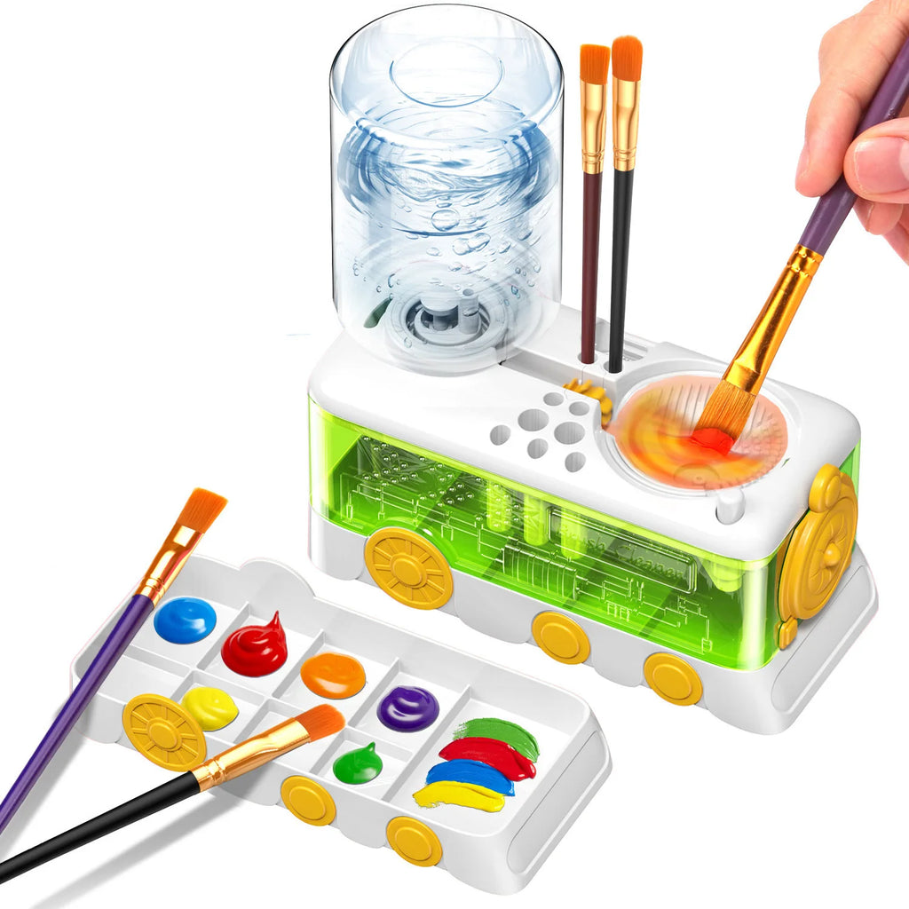 Automatic Paint Brush Rinser Cup – Self-Cleaning Brush Washer