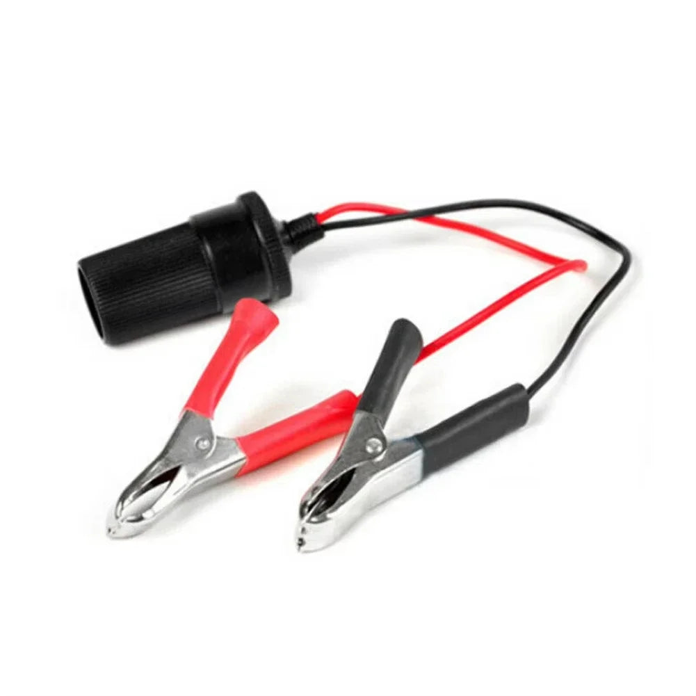 12V Heavy Duty Pure Copper Battery Alligator Clip Cigarette Lighter Zpaxo
