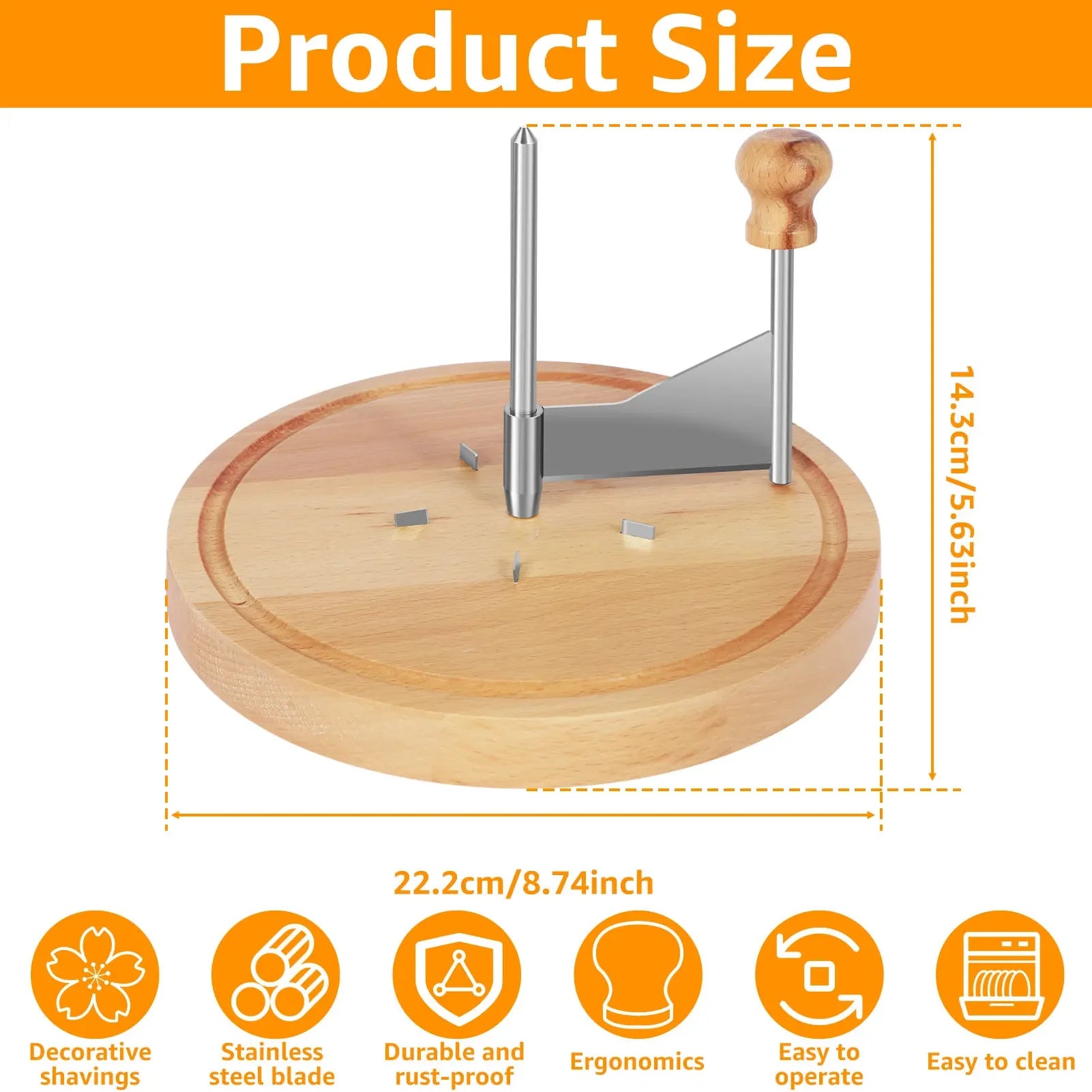 Cheese Curler Cutter Stainless Steel Cheese Shaver Handheld Butter Cheese Grater Kitchen Chocolate Cheese Shredder for Kitchen Zpaxo